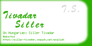 tivadar siller business card